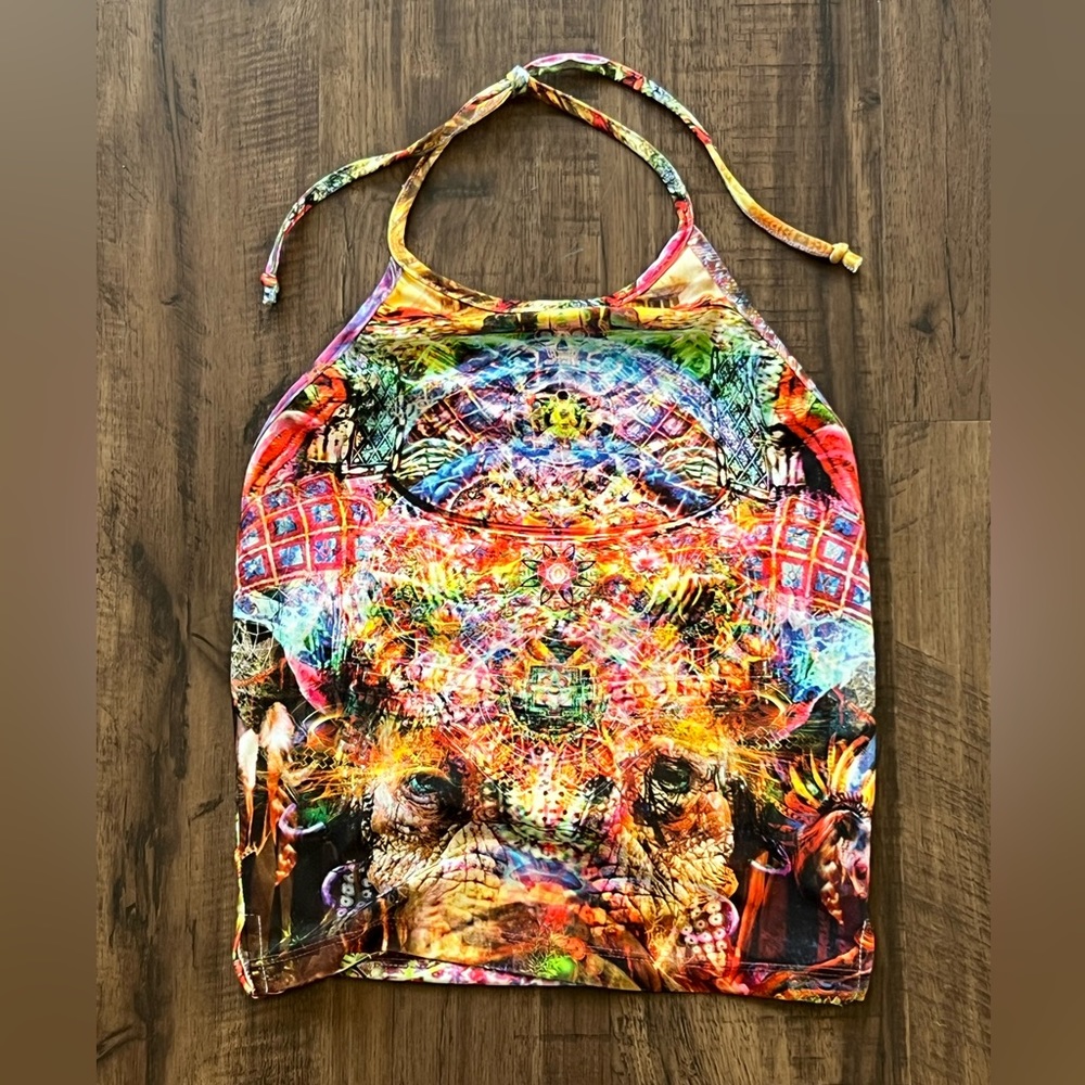 Trippy Halter Top